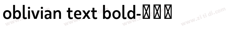 oblivian text bold字体转换